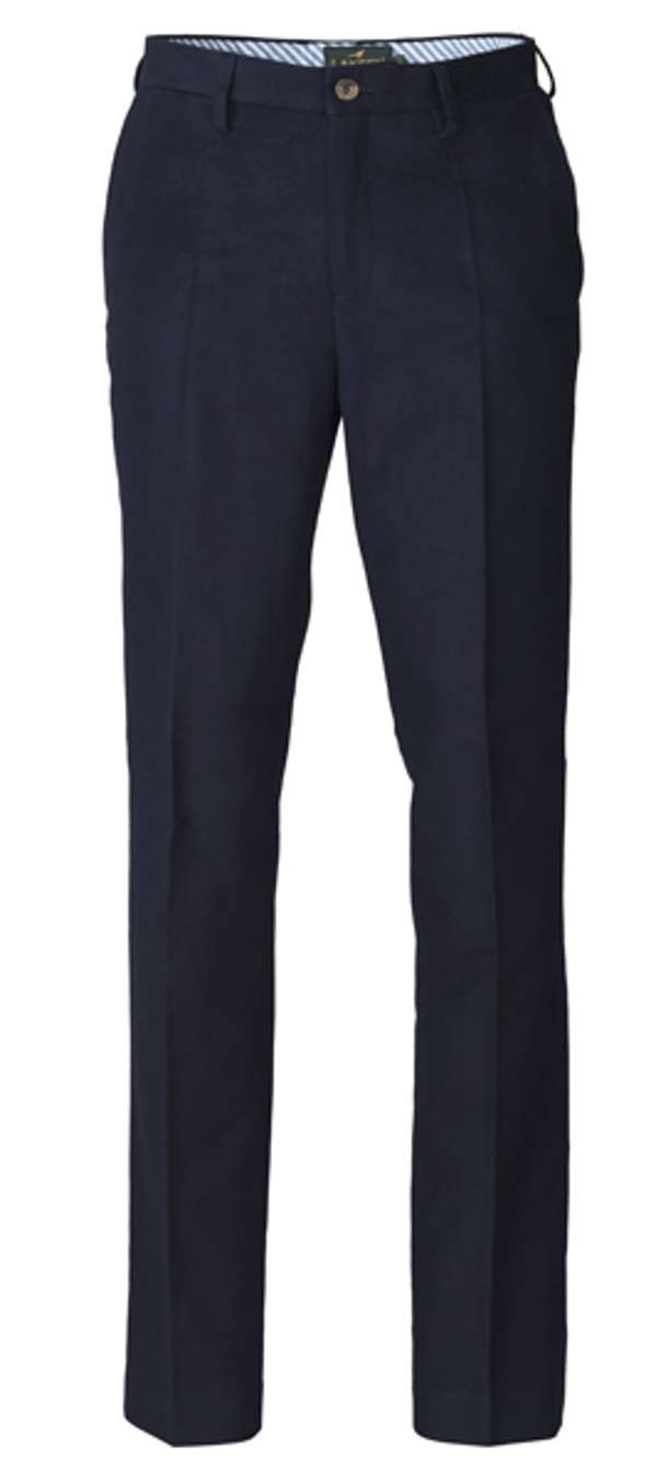 Laksen Belgravia Moleskin Trousers Navy Jagtbukser www.huntinglife.dk