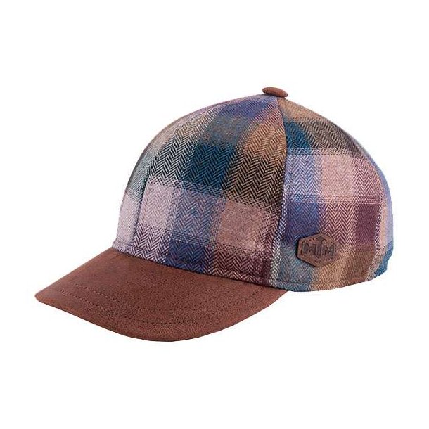 MJM Baseball Silk Cap Brown Check