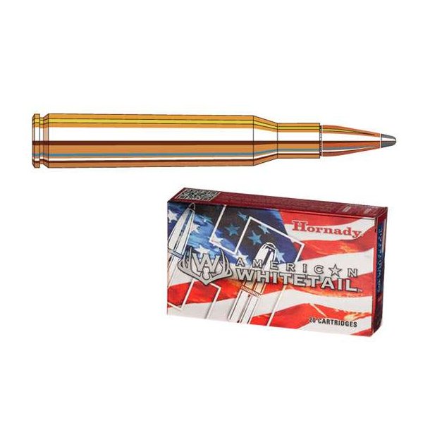 Hornady American Whitetail 270Win 140gr SP Interlock 20 stk Riffelpatron (80534)