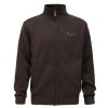 Pinewood Hurricane Full Zip Sweater D.Brown Mel