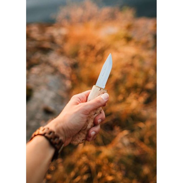 Martiini Handy Kniv Vokset Birk, Rustfrit Stl