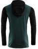 Aclima WarmWool Hoodsweater Med Zip Jet Black/Green Gables