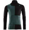 Aclima WarmWool Hoodsweater Med Zip Jet Black/Green Gables