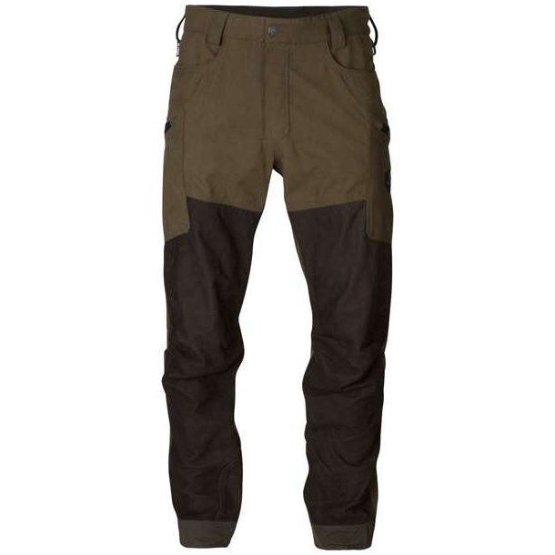 Hrkila Driven Hunt HWS Leather Trousers Willow green/Shadow brown