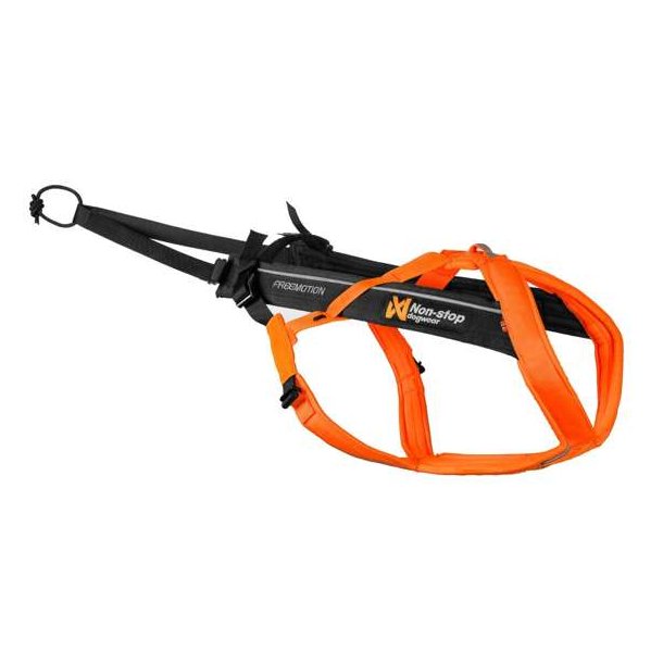 Non-Stop Dogwear Freemotion 5.0 Harness Str.5 Orange/Sort Sele