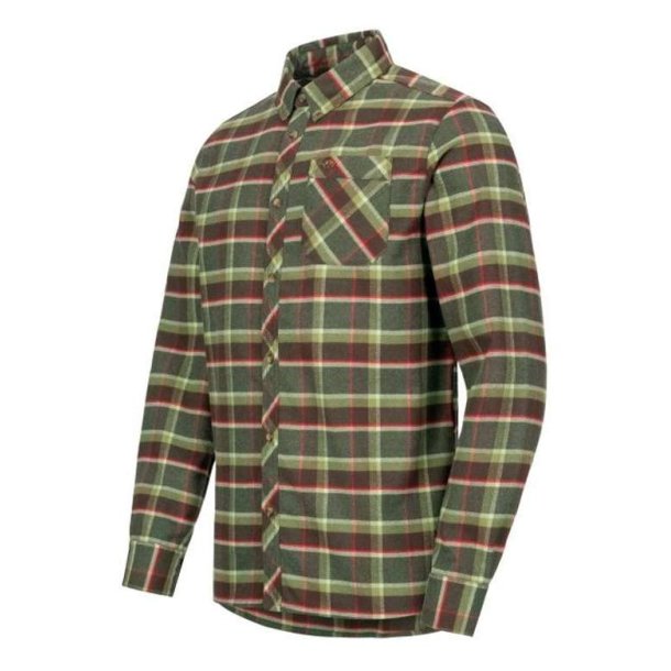 Blaser Charles Shirt Olive / Red Checked