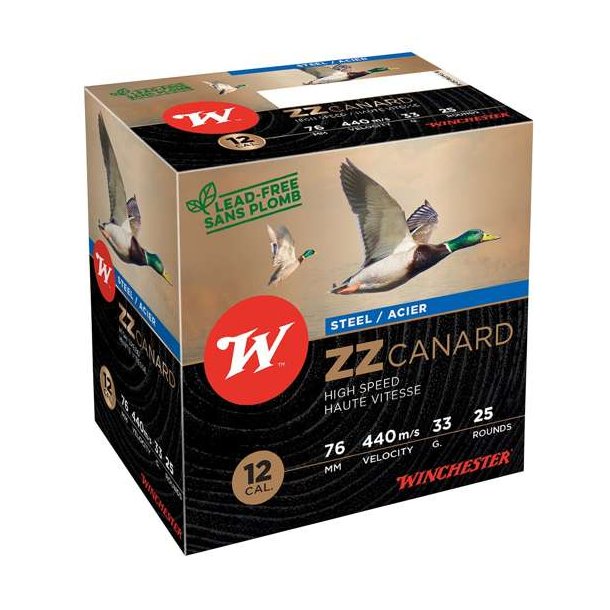 Winchester ZZ Canard 12/76 Str.2/33g 25stk Haglpatron