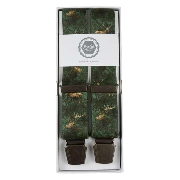 Portia Seler Med Clips Olive Print