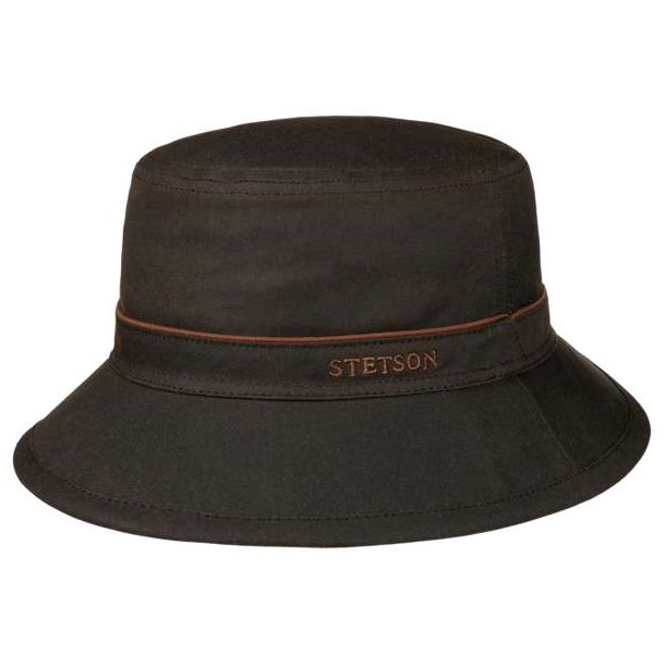 Stetson Bucket Waxed Cotton Dark Brown