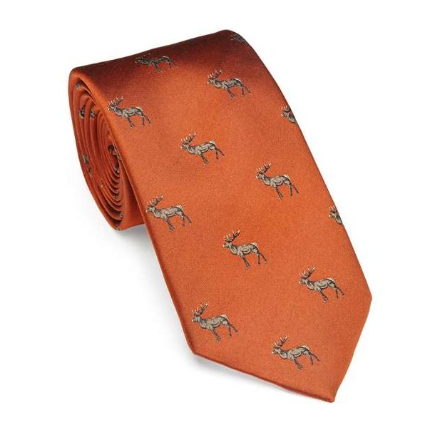 Laksen Deer Motif Slips Blood Orange