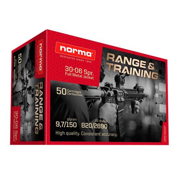 Norma Range&Training FMJ 30.06 9,7g/150gr Riffelpatron 50stk