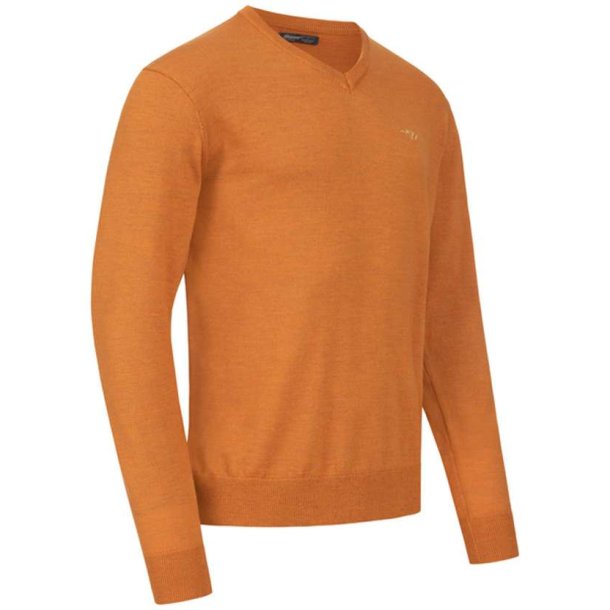 Blaser Merino V-Neck Sweater Rust