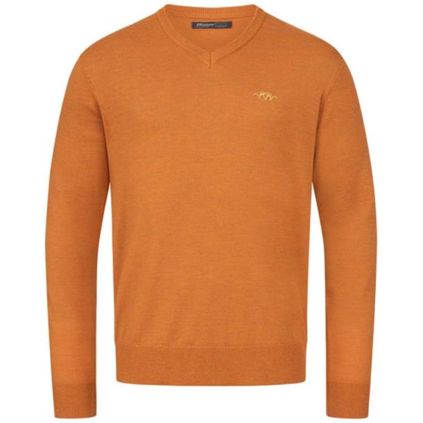 Blaser Merino V-Neck Sweater Rust