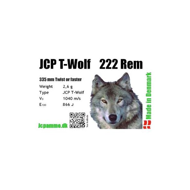 JCP T-Wolf 222Rem 2.6g
