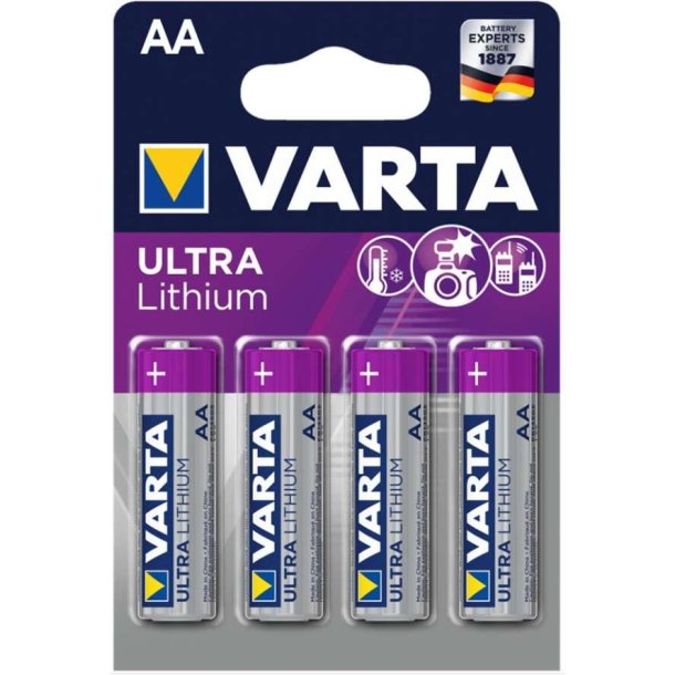 Varta Ultra Lithium AA Batteri 4pack