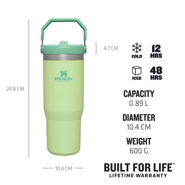 Stanley IceFlow Flip Straw Tumbler 0,89L Citron