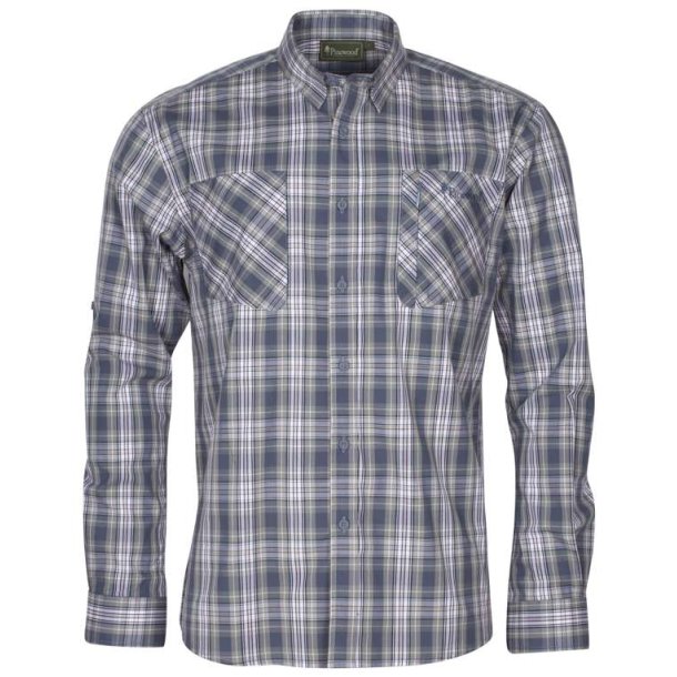 Pinewood Glenn LS Shirt Blue/Grey