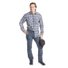 Pinewood Glenn LS Shirt Blue/Grey