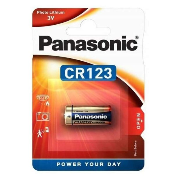 Panasonic Lithium Batteri CR123A