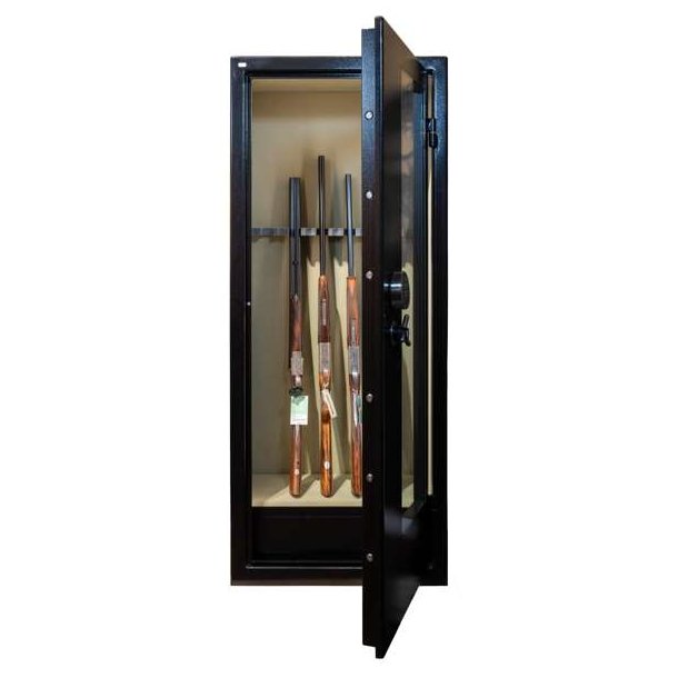 Vitrum Safe Lux 1 Glasside Sort/Grn E-lock 13 Vben 320 Kg Vbenskab