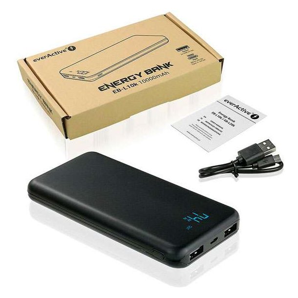 Powerbank 10.000 mAh Output - 2 x USB