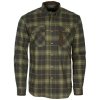 Pinewood Cornwall Shirt H.Olive/Terracotta