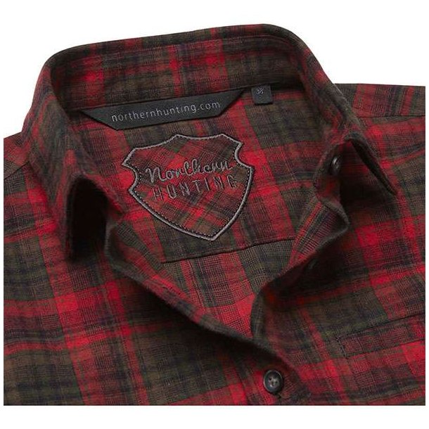 Northern Hunting Siggy W Cotton Shirt Red-Green