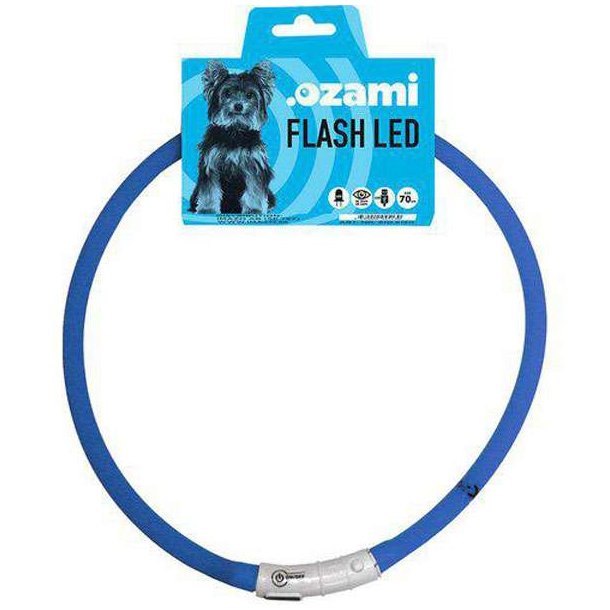 Ozami Flash Led Hundehalsbnd Bl - 70 cm