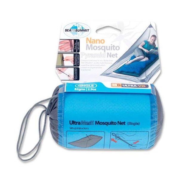Sea to Summit Nano Mosquito Pyramid Net Single Grey
