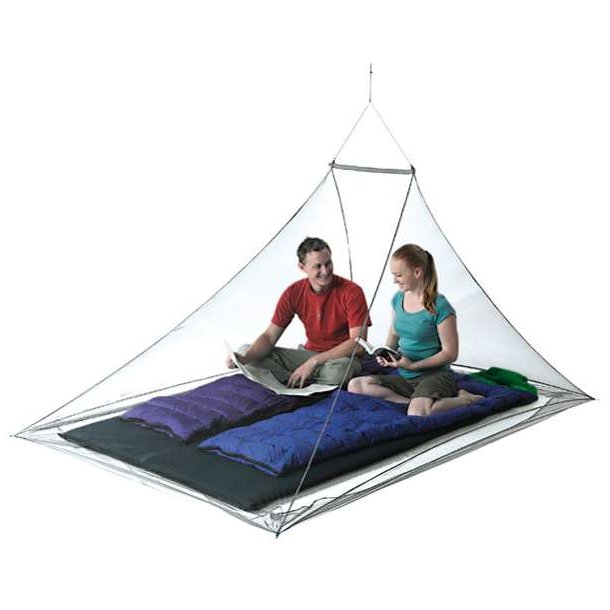 Sea to Summit Nano Mosquito Pyramid Net Double Grey