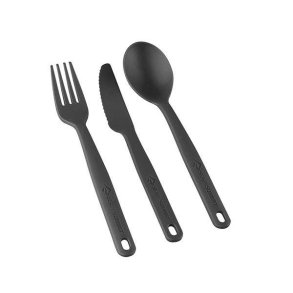 Sea to Summit Camp Cutlery Sæt 3 stk Charcoal