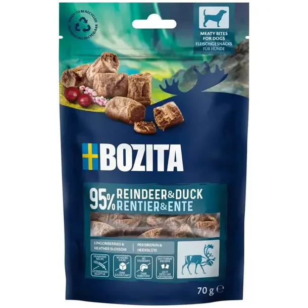 Bozita Snacks Meaty Bites Reindeer &amp; Duck