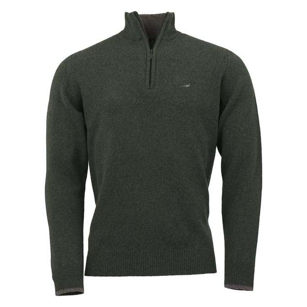 Laksen Brompton Zip-Neck Sweater Loden