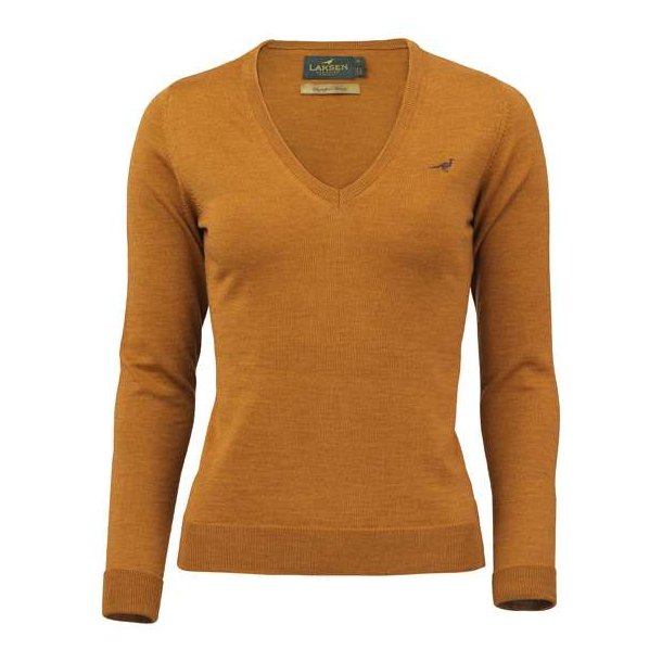 Laksen Camilla V-Neck Sweater Lady Mustard
