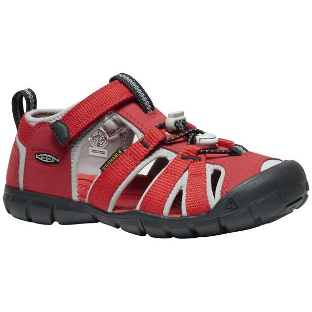 Keen Seacamp II CNX Kids Sandal Ribbon Red - Alloy