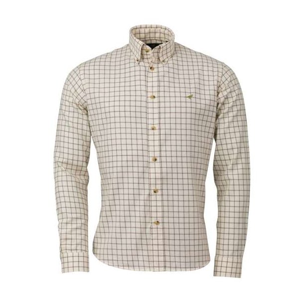 Laksen Bart Cotton Wool Shirt Brown Pink