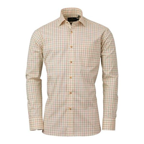 Laksen Zac Sporting Stretch Shirt Burnt Orange / Forest