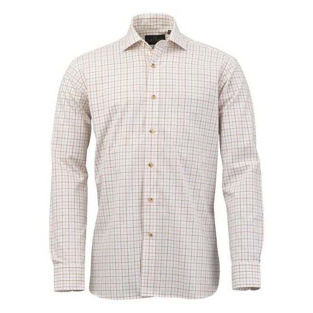 Laksen Angus Cotton Wool Shirt Red / Blue