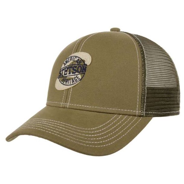 Stetson Baseball Cap Stamp Khaki