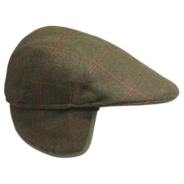 Laksen Hastings Ghillies Flat Cap Green