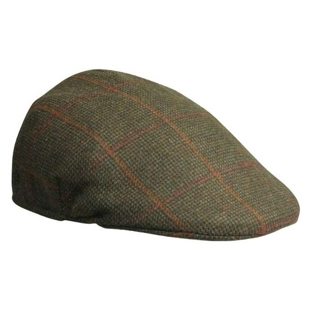 Laksen Hastings Ghillies Flat Cap Green