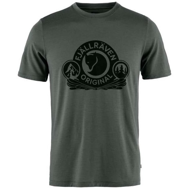 Fjllrven Abisko Wool Classic T-Shirt Basalt