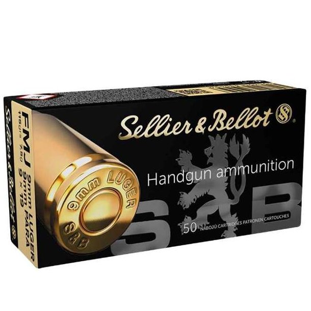 Sellier &amp; Bellot 9mm Luger FMJ 7,5g/115g 50stk