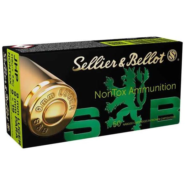 Sellier &amp; B 9mm Luger JHP 7,5g/115gr Nontox 50stk