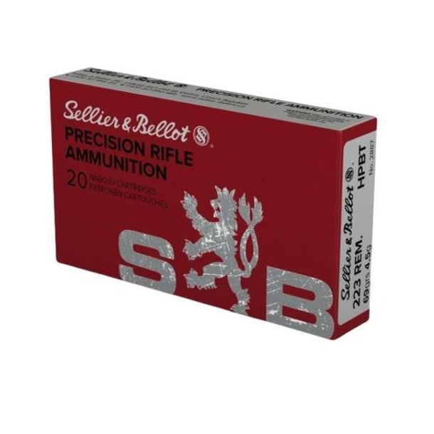 Sellier &amp; Bellot 223 Rem 4,5g/69gr HPBT (330672)