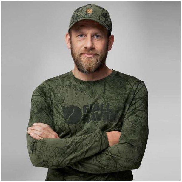 Fjllrven Vrmland Wool LS T-Shirt Green Camo