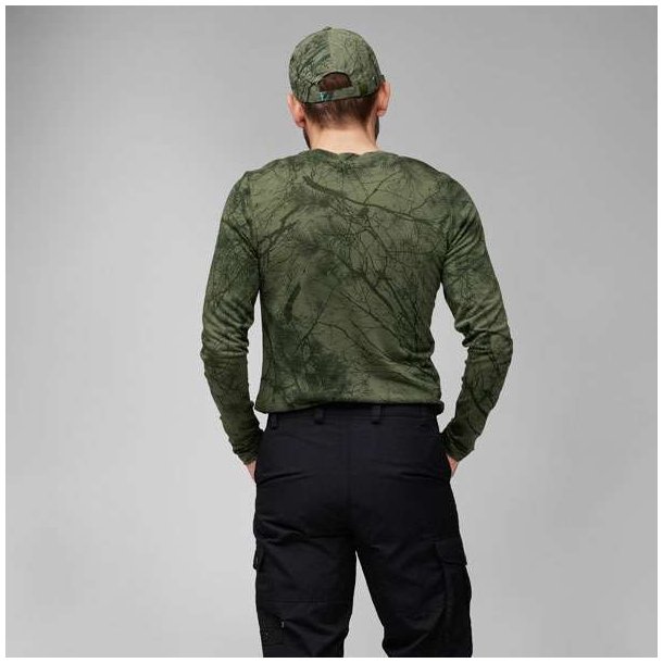 Fjllrven Vrmland Wool LS T-Shirt Green Camo