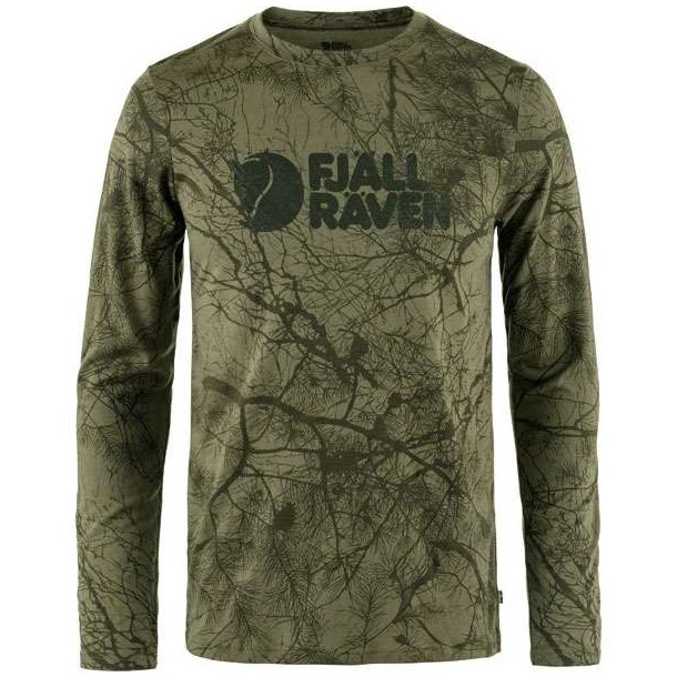 Fjllrven Vrmland Wool LS T-Shirt Green Camo