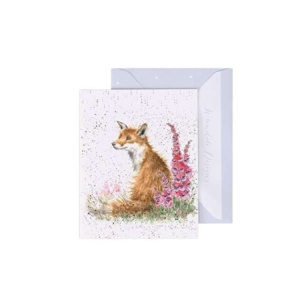 Wrendale Mini Telegram Med Kuvert Fox Gloves
