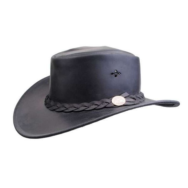 MJM Aussie Bush Lder Hat Black
